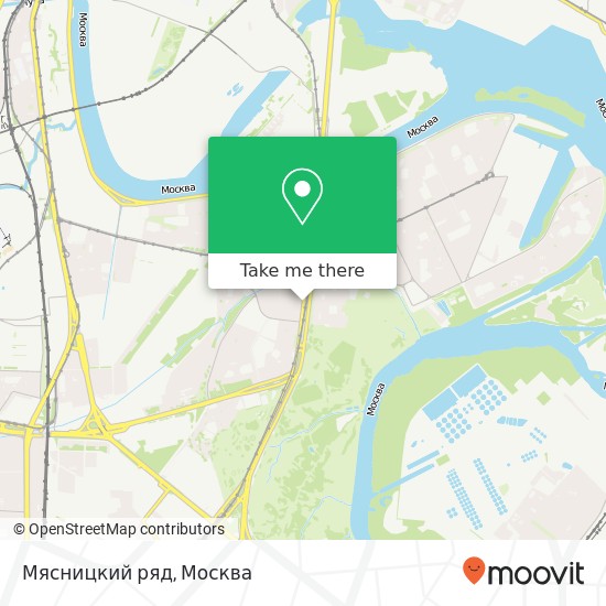 Карта Мясницкий ряд, проспект Андропова, 38 Москва 115487