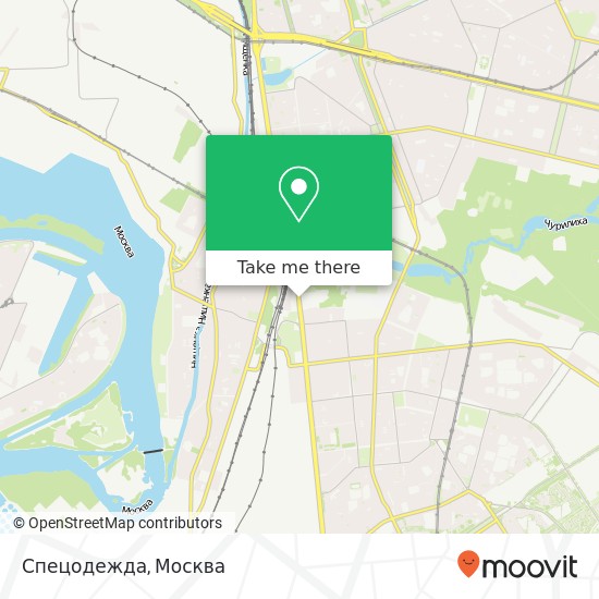 Карта Спецодежда, Люблинская улица Москва 109387