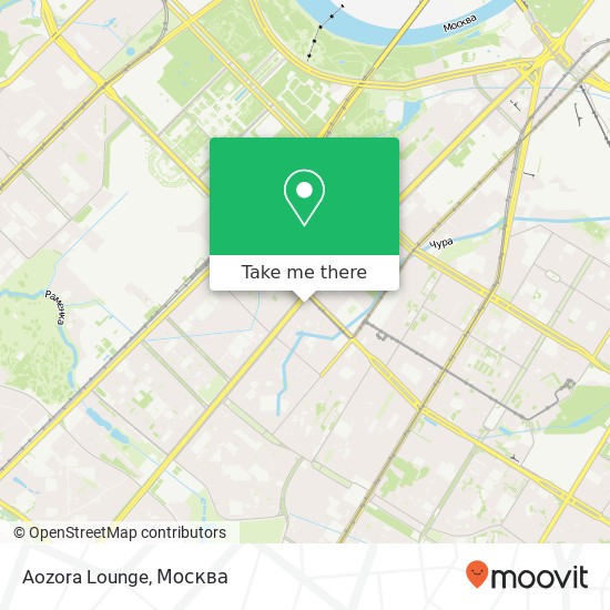 Карта Aozora Lounge, Ленинский проспект Москва 119261
