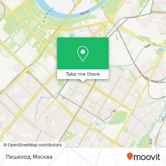 Карта Пешеход, Москва 117292