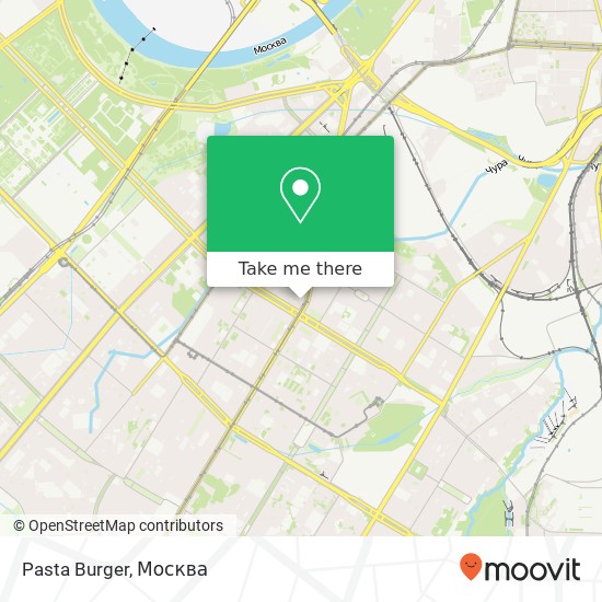 Карта Pasta Burger, Москва 117036