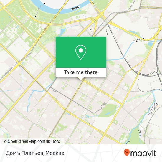 Карта Домъ Платьев, Профсоюзная улица, 2 Москва 117292