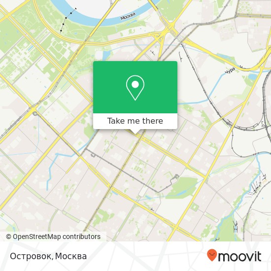 Карта Островок, улица Дмитрия Ульянова, 20 Москва 117292