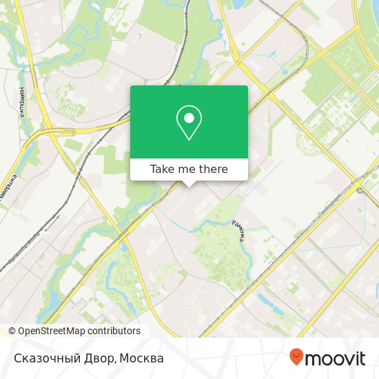 Карта Сказочный Двор, улица Раменки, 5 Москва 119607