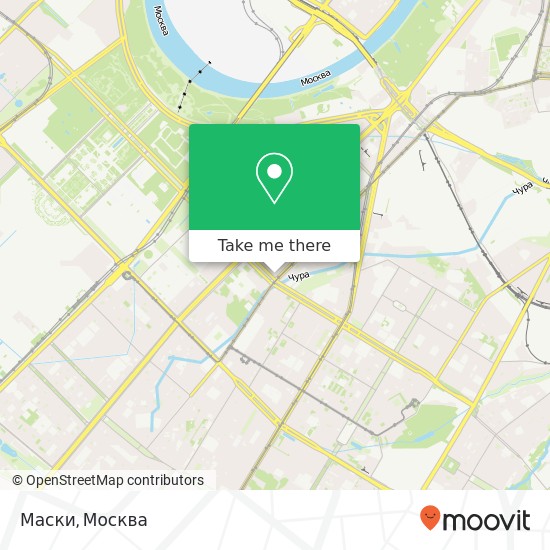 Карта Маски, улица Дмитрия Ульянова Москва 119333