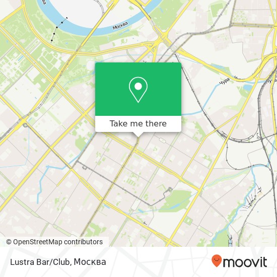 Карта Lustra Bar / Club, проспект 60-летия Октября Москва 117036