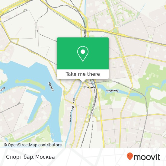 Карта Спорт бар, Шоссейная улица Москва 109548