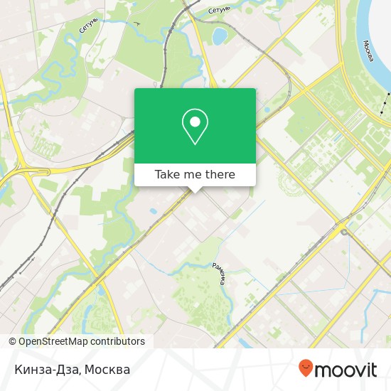 Карта Кинза-Дза, Москва 119607