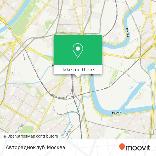 Карта Авторадиоклуб, Москва 117105