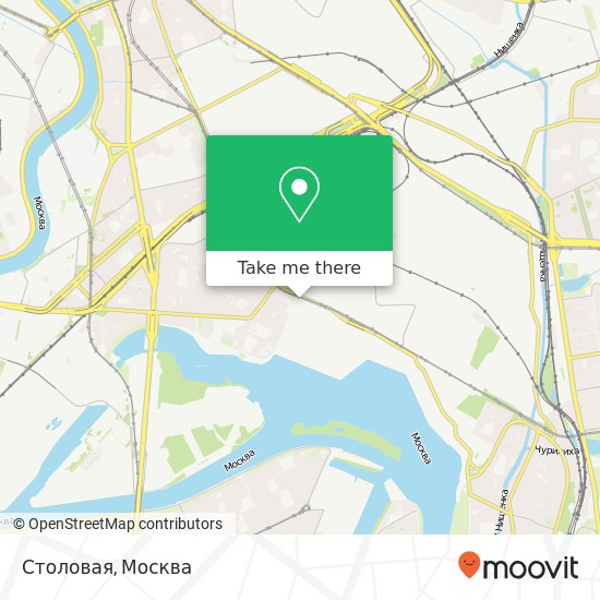 Карта Столовая, Москва 115088