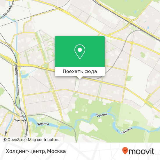 Карта Холдинг-центр, Зеленодольская улица Москва 109457