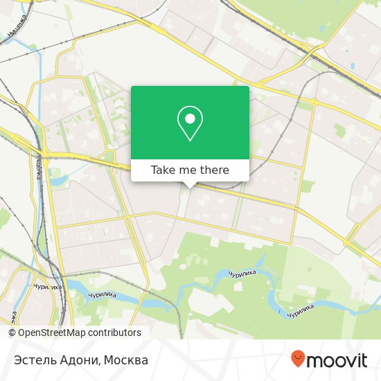 Карта Эстель Адони, Зеленодольская улица, 40 Москва 109462
