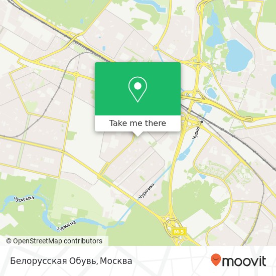 Карта Белорусская Обувь, Москва 109444