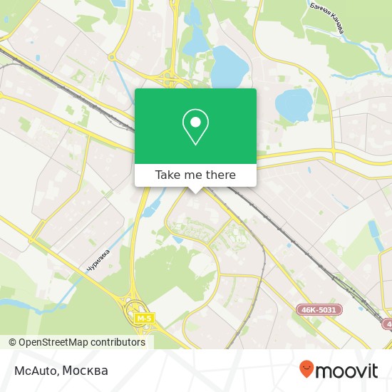 Карта McAuto, Москва 109145