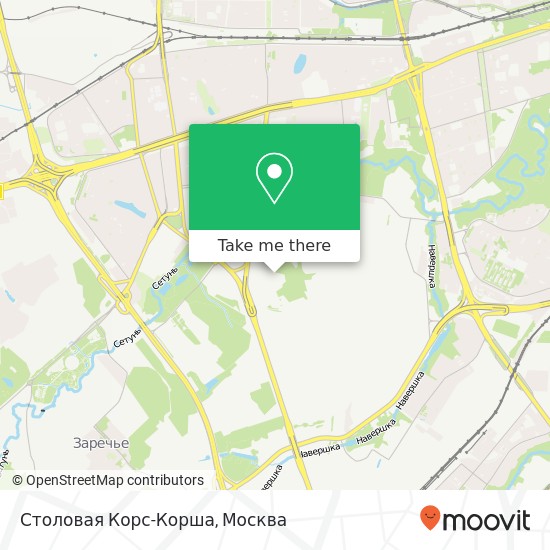 Карта Столовая Корс-Корша, Москва 121471