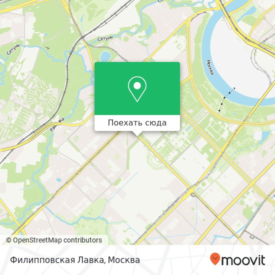 Карта Филипповская Лавка, Ломоносовский проспект Москва 119192