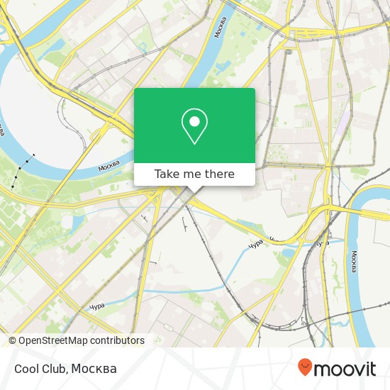 Карта Cool Club, улица Вавилова Москва 119334