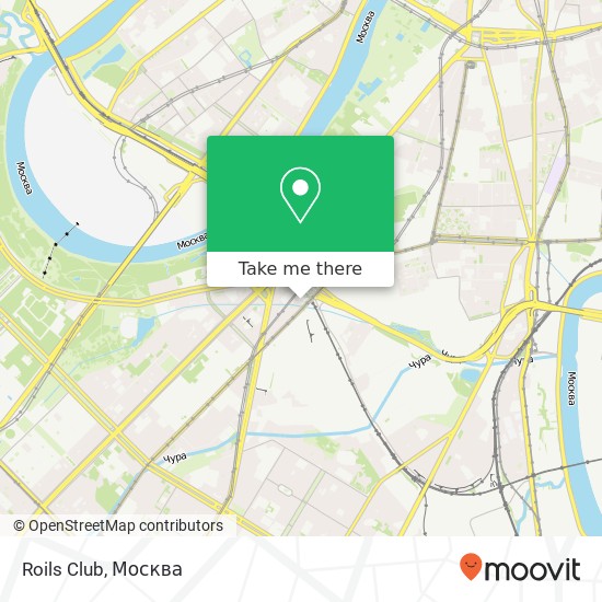 Карта Roils Club, улица Вавилова Москва 119334