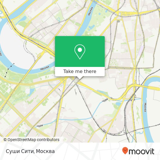 Карта Суши Сити, улица Вавилова Москва 119334