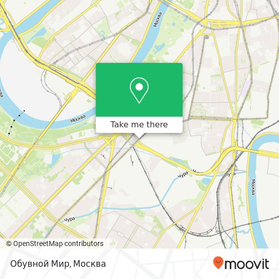 Карта Обувной Мир, улица Вавилова Москва 119334