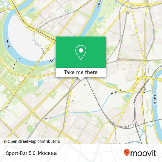 Карта Sport-Bar 5 0, улица Вавилова Москва 117312