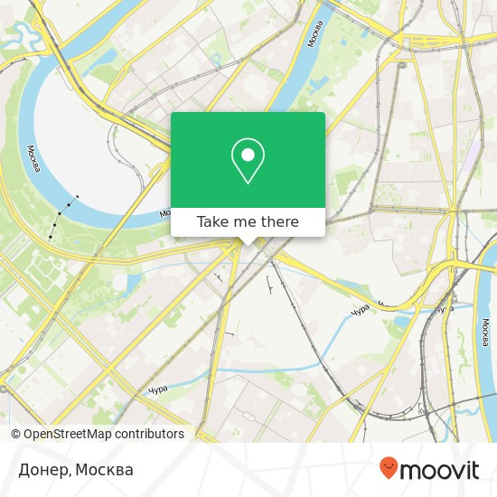 Карта Донер, Ленинский проспект, 39 Москва 119334