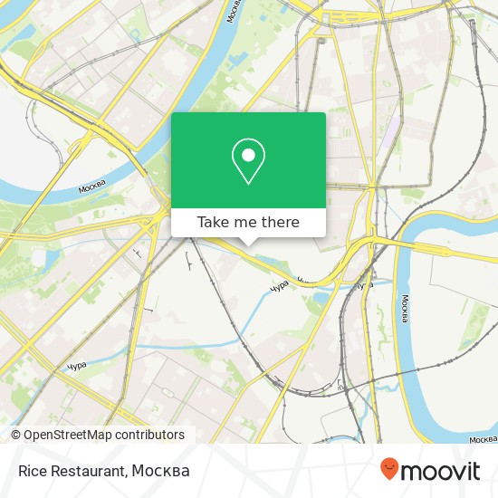 Карта Rice Restaurant, Москва 115419
