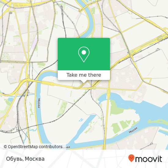 Карта Обувь, Автозаводская улица Москва 115280