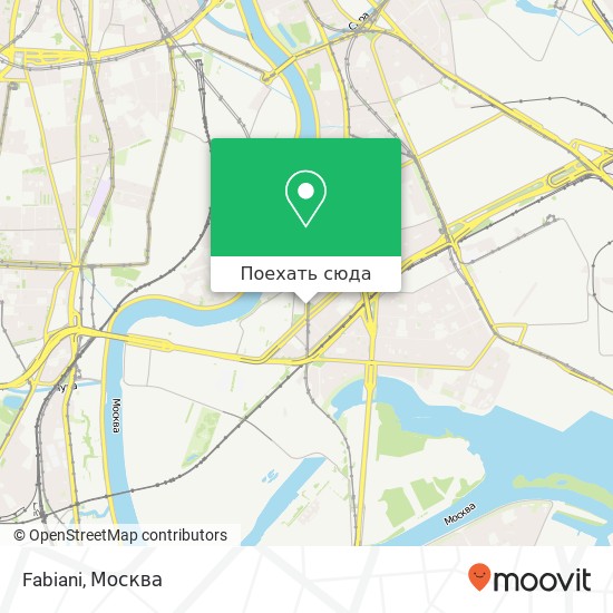 Карта Fabiani, улица Мастеркова Москва 115280
