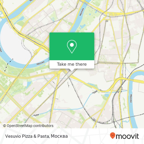 Карта Vesuvio Pizza & Pasta, Москва 119334