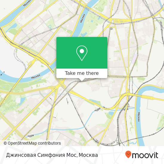 Карта Джинсовая Симфония Мос, улица Орджоникидзе Москва 115419