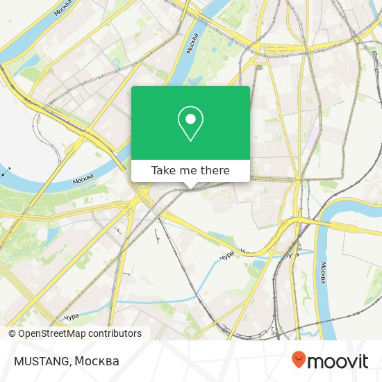 Карта MUSTANG, улица Орджоникидзе Москва 115419