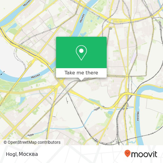Карта Hogl, улица Орджоникидзе Москва 115419