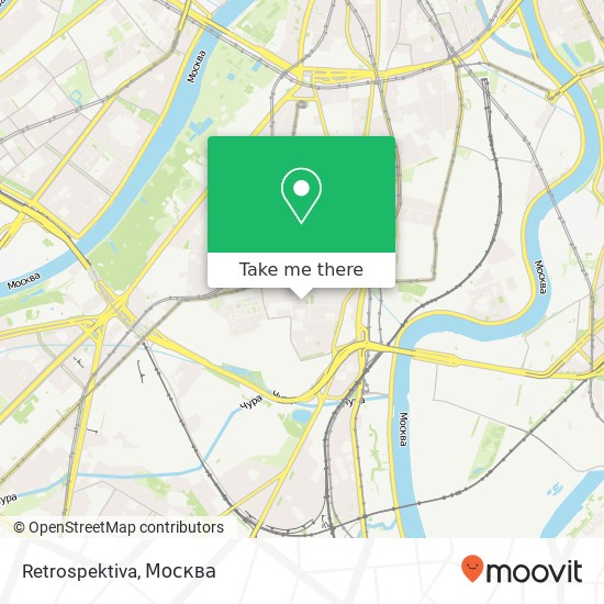 Карта Retrospektiva, 2-я Рощинская улица, 10 Москва 115191
