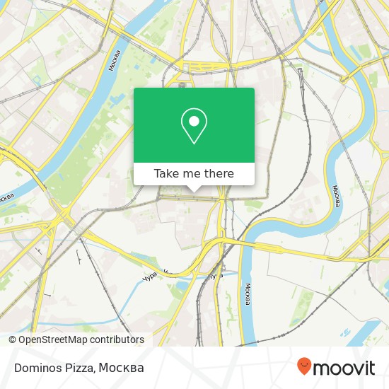 Карта Dominos Pizza, Москва 115191