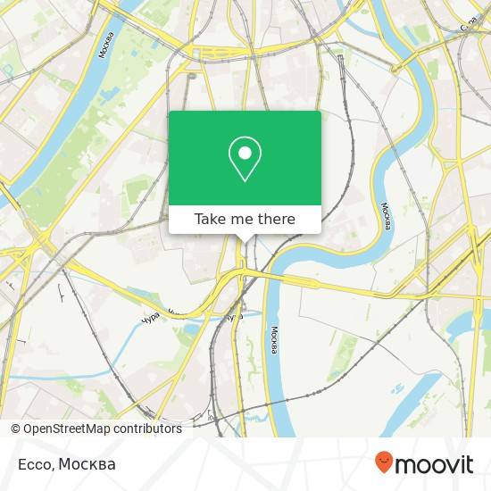 Карта Ecco, Большая Тульская улица, 13 Москва 115191