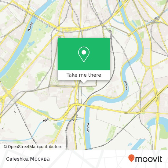 Карта Cafeshka, Павловская улица Москва 115093