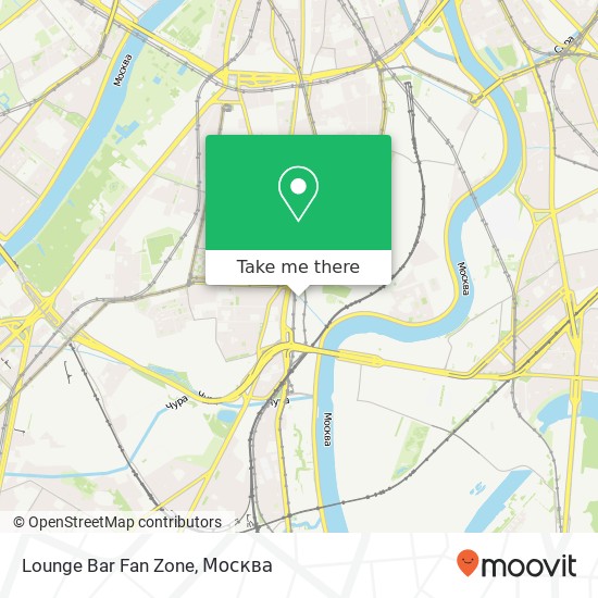 Карта Lounge Bar Fan Zone, Большая Тульская улица Москва 115191