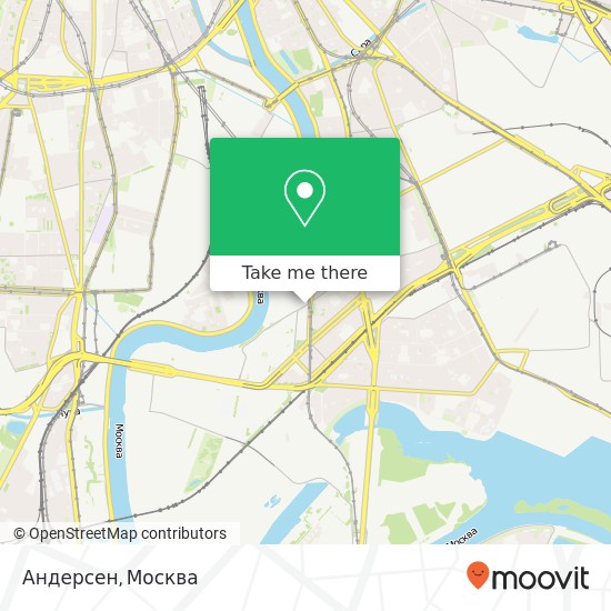 Карта Андерсен, улица Ленинская Слобода, 26 Москва 115280