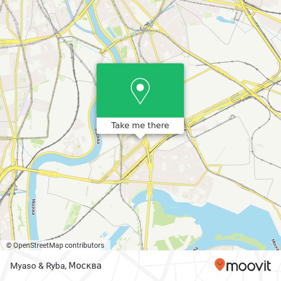 Карта Myaso & Ryba, Велозаводская улица Москва 115280