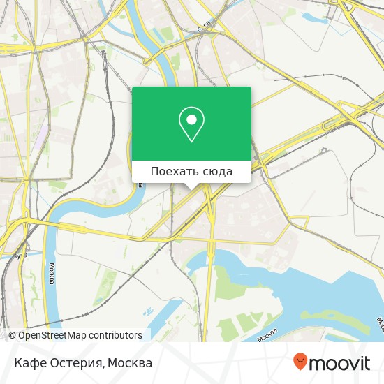 Карта Кафе Остерия, Автозаводская улица, 4 Москва 115280