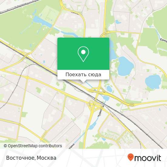 Карта Восточное, Косинская улица, 11 Москва 111538