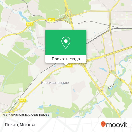 Карта Пекан, Минское шоссе Одинцовский район 143026