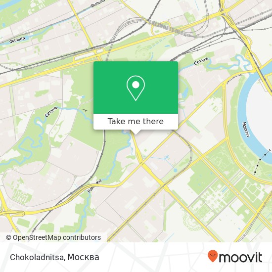 Карта Chokoladnitsa, Минская улица Москва 119590