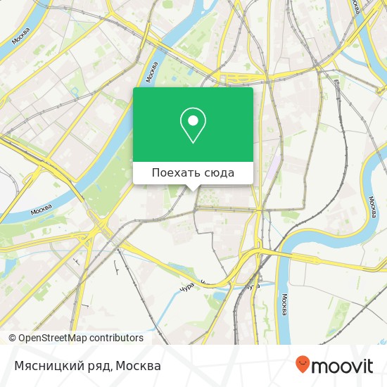 Карта Мясницкий ряд, улица Шаболовка, 50 Москва 115419