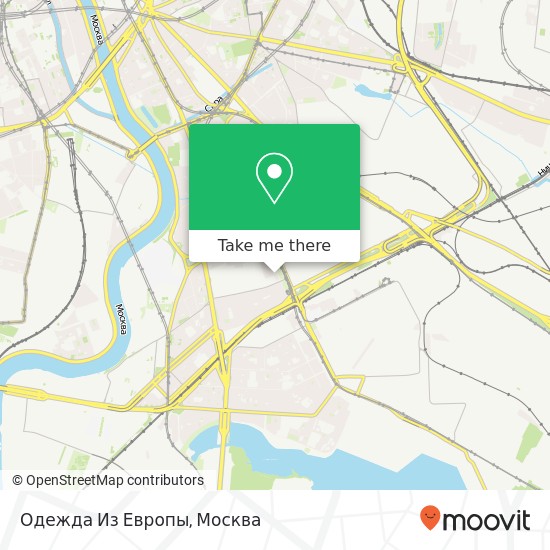 Карта Одежда Из Европы, Шарикоподшипниковская улица, 32 Москва 115088