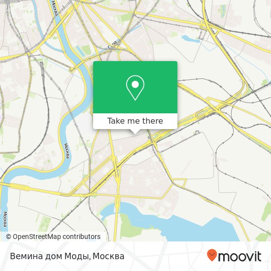 Карта Вемина дом Моды, 1-я Машиностроения улица, 16 Москва 115280