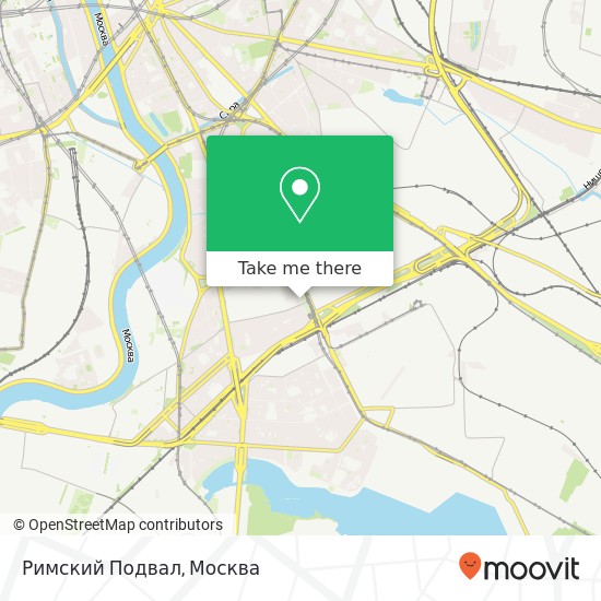 Карта Римский Подвал, Москва 115088