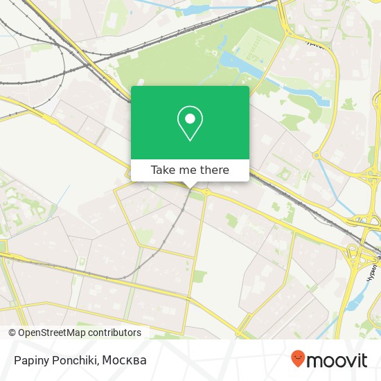 Карта Papiny Ponchiki, Рязанский проспект Москва 109377