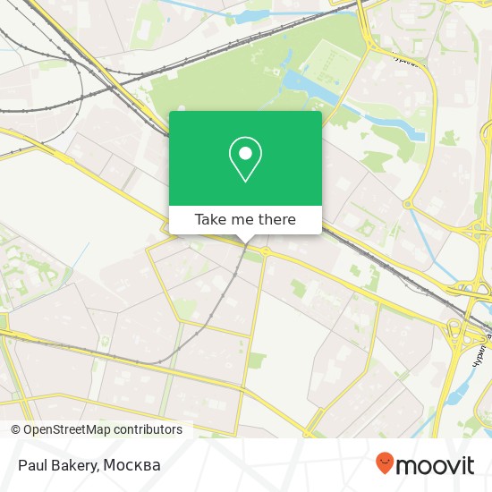 Карта Paul Bakery, Рязанский проспект Москва 109456